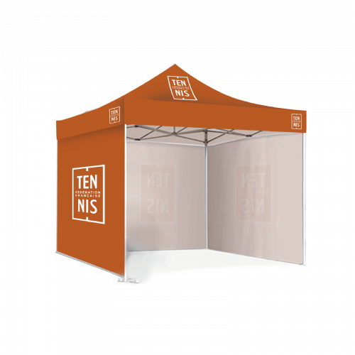 TENTE PLIABLE PERSONNALISABLE (logo et/ou texte) - Confection en France