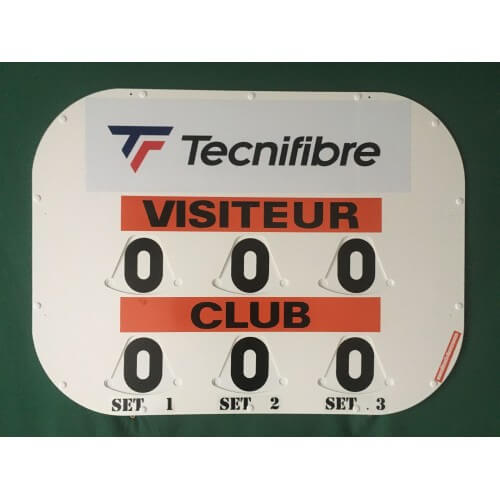 TABLEAU DE SCORE MODELE CLIPTEC TENNIS + ADHESIF OFFERT - MADE IN FRANCE