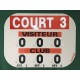 TABLEAU DE SCORE MODELE CLIPTEC TENNIS + ADHESIF OFFERT - MADE IN FRANCE