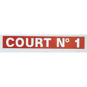 Adhésif "COURT N" pour tableaux de score