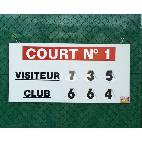 Adhésif "COURT N" pour tableaux de score
