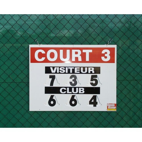 Adhésif "COURT N" pour tableaux de score