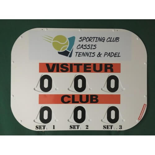 Adhésif publicitaire pour tableau de score