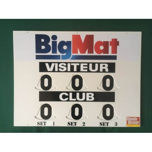 Adhésif publicitaire pour tableau de score