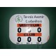 TABLEAU DE SCORE MODELE CLIPTEC TENNIS + ADHESIF OFFERT - MADE IN FRANCE