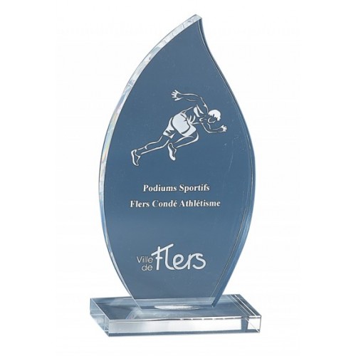Trophée Plexiglass "Flamme", série 174-11