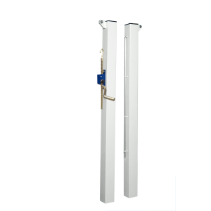 Poteaux carrés 80mm x 80mm en acier à sceller - Conforme ITF
