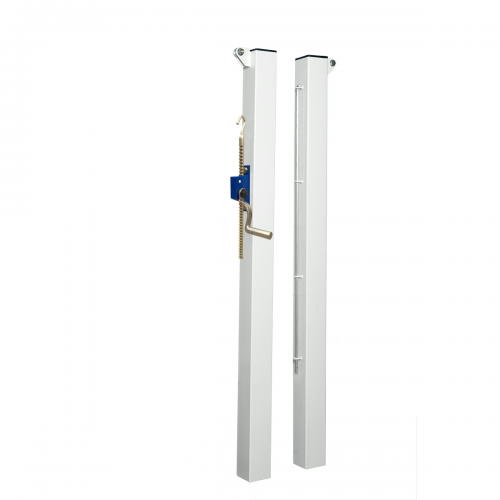 Poteaux carrés 80mm x 80mm en acier à sceller - Conforme ITF