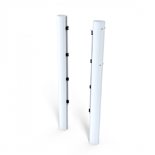 Poteaux ovoïdes en aluminium à sceller, treuil intérieur - Conforme ITF