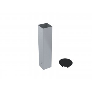 Jeu de 2 fourreaux aluminium pour poteaux 80mm x 80mm