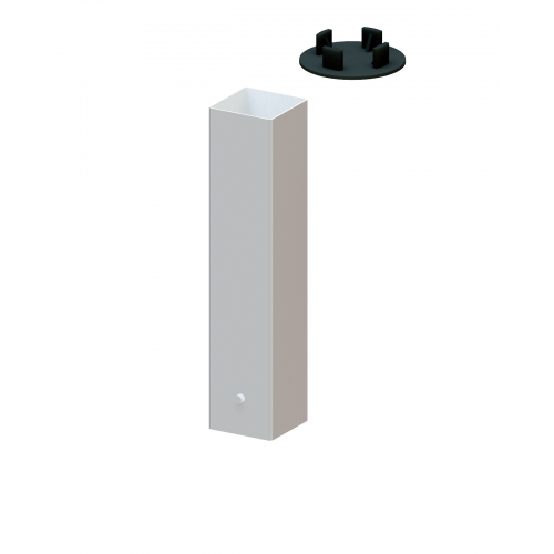 Jeu de 2 fourreaux aluminium pour poteaux 80mm x 80mm