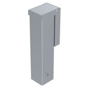 Jeu de 2 fourreaux couvercle encastré - 80mm x 80mm