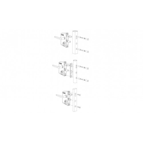 Serrure Locinox standard pour porte grillagée - 140680