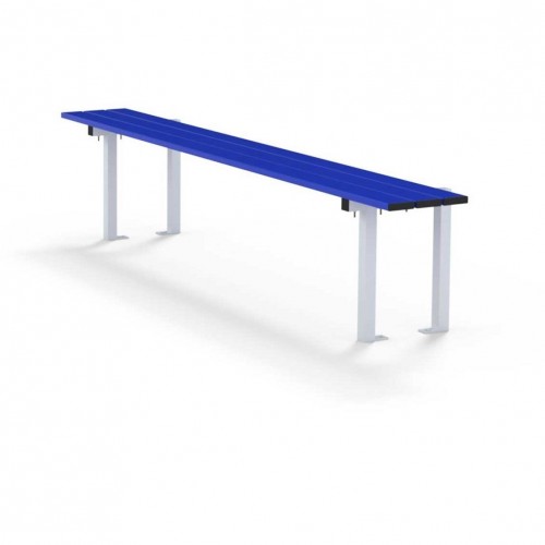 Banc simple de vestiaire avec double fixation au sol