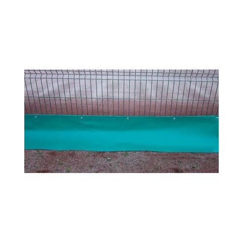BACHE POUR BAS DE GRILLAGE PVC VERT HT. 0.44 M