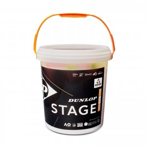 Balles stage 2 - 50 % lent DUNLOP (sceau 60 balles) -  160410
