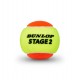 Balles stage 2 - 50 % lent DUNLOP (sceau 60 balles) -  160410