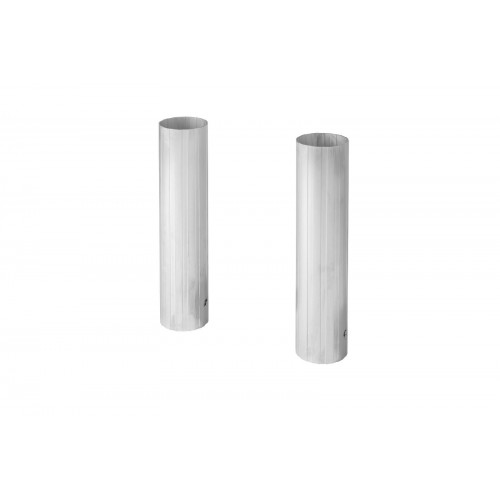 Fourreaux alu pour poteaux ronds dia.90mm - H 40cm (paire) - 100011