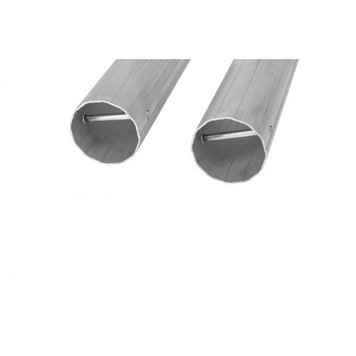 Fourreaux alu pour poteaux ronds dia.90mm - H 40cm (paire) - 100011