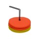 Lot de 24 Disques de repérage - 15 cm - Orange & Jaune