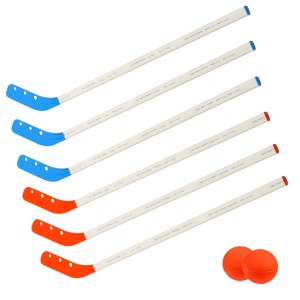 Crosses de street hockey - Lot de 6 crosses + 2 balles