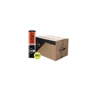 Balles terre battue DUNLOP (carton 18 tubes de 4 balles) - 160441