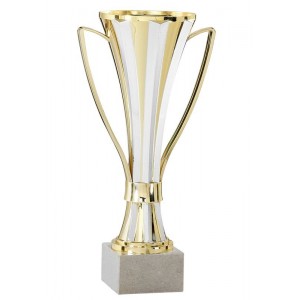 Coupe à poignées - 22 cm - Or et Argent