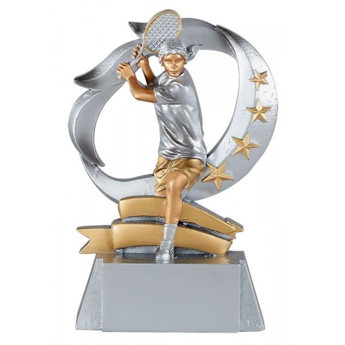 Trophée tennis féminin - 15 cm