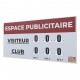 TABLEAU DE SCORE GRAND MODÈLE TENNIS + ADHÉSIF OFFERT- MADE IN FRANCE