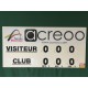 TABLEAU DE SCORE GRAND MODÈLE TENNIS + ADHÉSIF OFFERT- MADE IN FRANCE