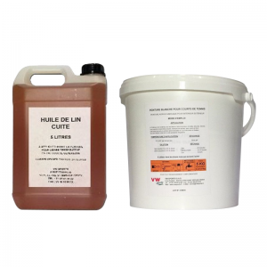 KIT PEINTURE + HUILE DE LIN - 150325