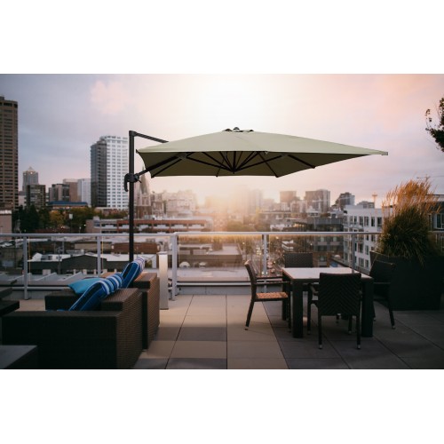 Parasol déporté carré 3.2x3.2