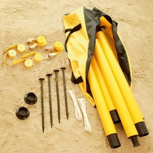 Poteaux pour beach-tennis