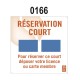 PANNEAU RÉSERVATION AVEC PORTE CARTE 0166 - LOT DE 2