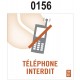 PANNEAU TÉLÉPHONE INTERDIT 0156