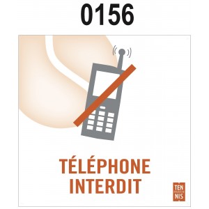 PANNEAU TÉLÉPHONE INTERDIT 0156