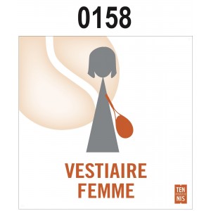 PANNEAU VESTIAIRE FEMME 0158