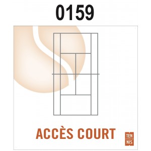 PANNEAU ACCÈS COURT 0159