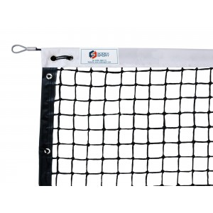 Filet tressé Ø4mm, 6 mailles doubles avec bandes PVC et barre de cadrage