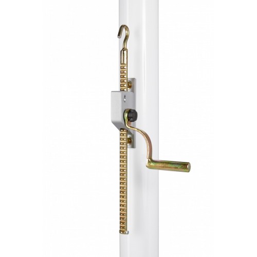 Poteaux de tennis acier ronds dia.90mm -  treuil extérieur (paire) - 100010