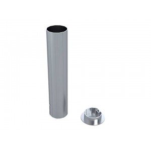 Jeu de 2 fourreaux aluminium pour poteaux Ø90mm