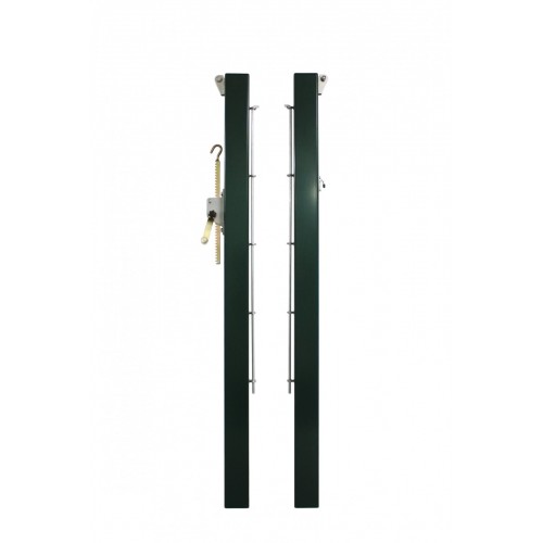 Poteaux carrés 80mm x 80mm en aluminium à sceller - verts