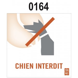 PANNEAU CHIEN INTERDIT 0164