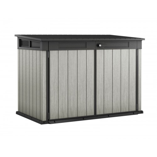 COFFRE JARDIN RÉSINE BROSSIUM® 2020L – GRIS / GRANDE STORE