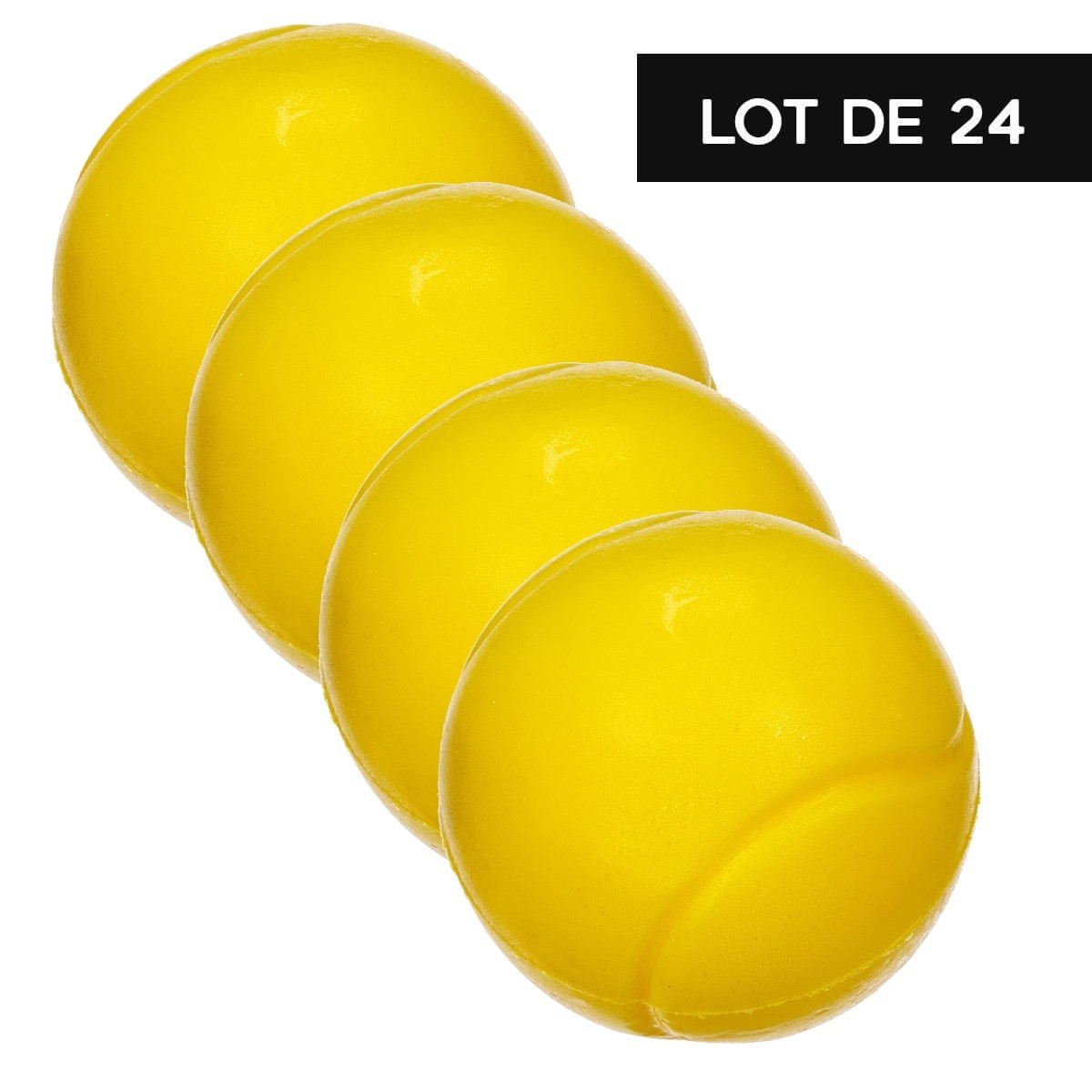 Lot 7 petites Balles Ø 3,5 cm en caoutchouc mousse, Creasoft, Couleurs  assorties