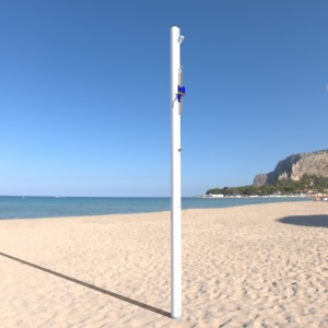 Poteaux Beach Tennis alu - hauteur ajustable