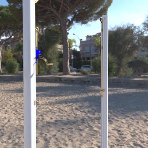 Poteaux Beach Tennis acier - hauteur ajustable