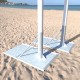 Ancrages pour poteaux beach tennis