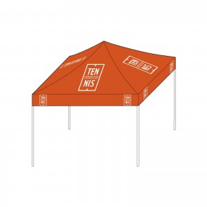 Tente pliable en acier avec imprimée Logo/visuel