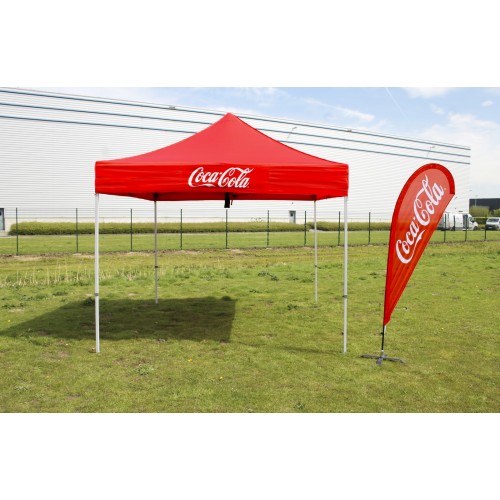 Tente pliable en acier avec imprimée Logo/visuel